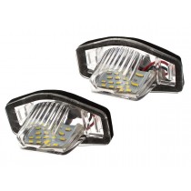 LED Osvetlenie ŠPZ, EČ pre vozidlo Honda Accord VII Sedan. Pre roky výroby 2002 - 2008. Produkt vysokej kvality, nový, nerozbalený, nepoužitý. Homologizácia E11. Typ 18 diod LED SMD. Silné biele svetlo. Balenie obsahuje sadu kompletných svetiel na osvetle