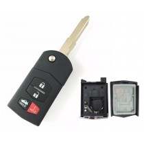 Obal kľúča, holokľúč pre Mazda 3, štvortlačítkový