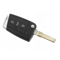 Obal kľúča, holokľúč pre VW Polo, trojtlačítkový