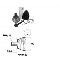 Sada kĺbov hnacieho hriadeľa pre VW Caddy III, 1K0498099E