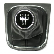 Radiaca páka s manžetou VW Caddy, 5 stupňová, chrómový rámček, 2004 - 2009