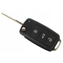 Obal kľúča, holokľúč pre Škoda Fabia II, 3 tlačítkový