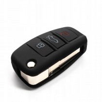 Silikonový obal, púzdro kľúča, čierny pre Audi Q3
