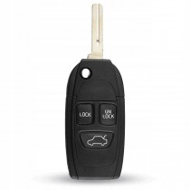 Obal kľúča, holokľúč pre Volvo C30, 3-tlačítkový, čierny