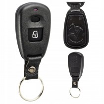 Obal kľúča, holokľúč pre Hyundai i20, 2-tlačítkový, čierny