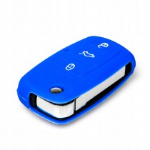 Silikonový obal, púzdro kľúča, modrý VW T4 1J0959753AH