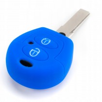 Silikonový obal, púzdro kľúča, modrý Škoda Fabia I 6L0837219R