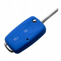 Silikonový obal, púzdro kľúča, modrý VW Jetta III 04-10