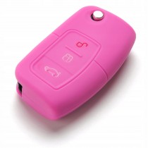 Silikonový obal, púzdro kľúča, ružový Ford C-Max 07-10