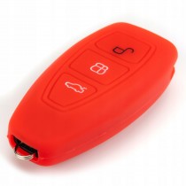 Silikonový obal, púzdro kľúča, červený Ford Fiesta 08-17