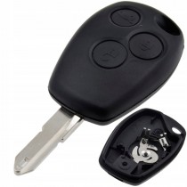 Obal kľúča, holokľúč pre Renault Modus, 3-tlačítkový, čierny