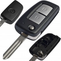 Obal kľúča, holokľúč pre Nissan Micra, 2-tlačítkový