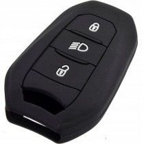 Silikonový obal, púzdro kľúča, čierny pre Peugeot 5008