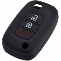 Silikonový obal, púzdro kľúča, čierny pre Renault Kangoo