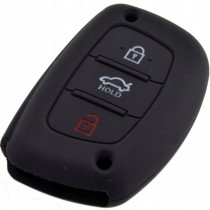 Silikonový obal, púzdro kľúča, čierny pre Hyundai IX35 3-tlačidla