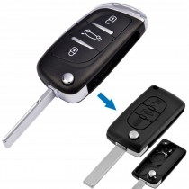 Obal kľúča, holokľúč Citroen C5, trojtlačítkový 08-14
