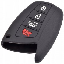 Silikonový obal, púzdro kľúča pre Hyundai Santa Fe čierny