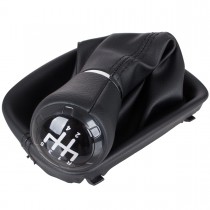 Radiaca páka s manžetou a rámčekom Audi A3 8L, 5 stupňová, ekokoža, 12mm