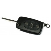 Obal kľúča, holokľúč pre Audi Q7 trojtlačítkový vyskakovací