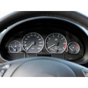 Okrasné chrómové kryty prístrojovej dosky, budíkov BMW E46 rad 3 a