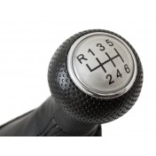 Radiaca páka s manžetou VW Bora, 6 stupňová, strieborny vrch