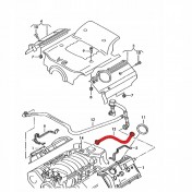 Hadica, odvetrania Audi A8 94-02, 078103223B a