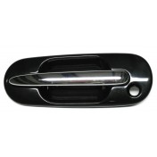 Kľučka dverí vonkajšia predná ľavá Rover 400, 416, 418, 420, čierna s chrómovom ručkou