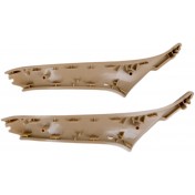 Sada madla, rúčky, držiaky, úchyty predné vnútorné dvere, ľavá + pravá strana, BMW rad 5, 7 ks, béžová