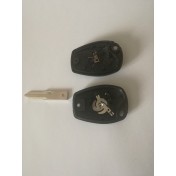 Obal kľúča, holokľúč pre Renault Laguna, dvojtlačítkový, čierny a