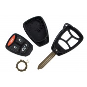 Obal kľúča, holokľúč pre Jeep Compass, 4 tlačítkový b