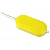 Obal kľúča, holokľúč pre Fiat Punto, trojtlačítkový, žltý a