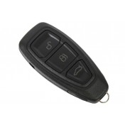 Obal kľúča, holokľúč pre Ford Fiesta, trojtlačítkový, čierny