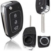 Obal kľúča, holokľúč Hyundai i30, trojtlačítkový   b