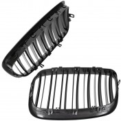 Predná maska chladiča čierna lesklá, 1 pár, BMW X5 E70 06-13