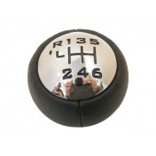 Hlavica radiacej páky Citroen C4 Picasso, 6 stupňová, lesklý chrom, čierna schéma a