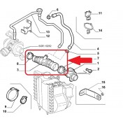 Vzduchová hadica Alfa Romeo 147 1.9 JTD 1.9 JTDM a