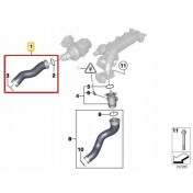 Tlaková Hadica, Intercooler BMW rad2 F22 218d, 220d a