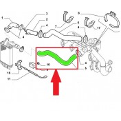 Tlaková Hadica, Intercooler Fiat Ducato 2.8 TD  1307121080 a