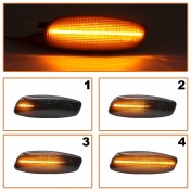 Smerovka bočná LED pravá+ľavá dymová dynamická Citroen C3 II, 6325G5 a
