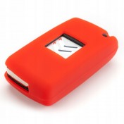 Silikonový obal, púzdro kľúča, červený pre Citroen Xsara Picasso a