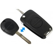 Obal kľúča, holokľúč vyskakovací náhrada za klasický Nissan Primera, 2-tlačítkový d