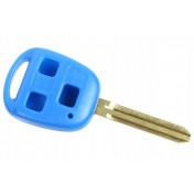 Obal kľúča, holokľúč, autokľúč pre Toyota Highlander, trojtlačítkový modrý