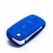 Silikonový obal, púzdro kľúča, modrý VW Eos