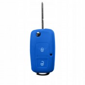 Silikonový obal, púzdro kľúča, modrý VW Tiguan 07-18 a