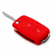 Silikonový obal, púzdro kľúča, červený Škoda Superb II 08-15 a