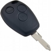 Obal kľúča, holokľúč pre Renault Thalia, 3-tlačítkový, čierny b