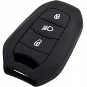 Silikonový obal, púzdro kľúča, čierny pre Peugeot 5008