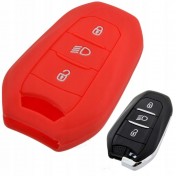 Silikonový obal, púzdro kľúča, červený pre Citroen Spacetourer a