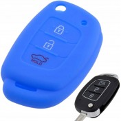 Silikonový obal, púzdro kľúča, modrý pre Hyundai I10 a