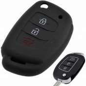 Silikonový obal, púzdro kľúča, čierny pre Hyundai IX30 a